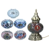 Lampa stołowa - klosz pojedynczy, wielokolorowy