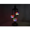Lampa stołowa - trzy klosze, wielokolorowe
