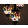 Lampa stołowa - trzy klosze, wielokolorowe