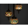 Lampa podłogowa - trzy klosze, wielokolorowe