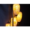 Lampa podłogowa - pięć kloszy, wielokolorowych