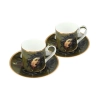 Kpl. 2 filiżanek espresso - M. M de Caravaggio, Głowa Meduzy (CARMANI)