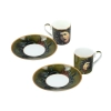 Kpl. 2 filiżanek espresso - M. M de Caravaggio, Głowa Meduzy (CARMANI)