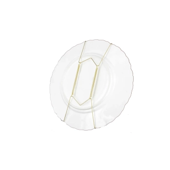 Zawiesie sprężynkowe - złote uchwyt pod talerze 22 cm.