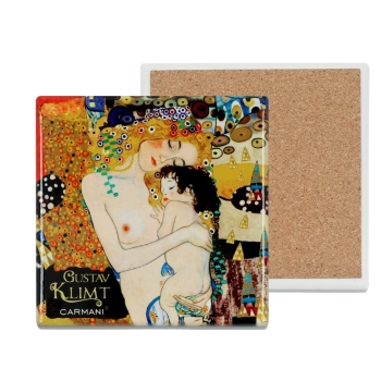 Podkładka ceramiczna, kwadratowa - G. Klimt, Macierzyństwo (CARMANI)