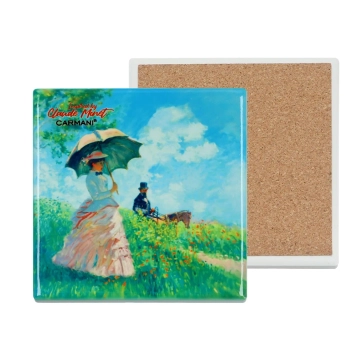 Podkładka ceramiczna, kwadratowa - Inspirowane malarstwem C. Monet,  (CARMANI)