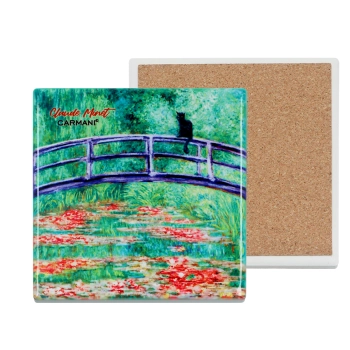 Podkładka ceramiczna, kwadratowa - Inspirowane malarstwem C. Monet,  (CARMANI)