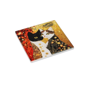 Kpl. 4 Podkładek ceramicznych - Inspirowane malarstwem G. Klimt (CARMANI)