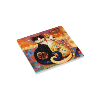 Kpl. 4 Podkładek ceramicznych - Inspirowane malarstwem G. Klimt (CARMANI)