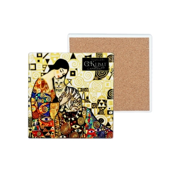 Kpl. 4 Podkładek ceramicznych - Inspirowane malarstwem G. Klimt (CARMANI)