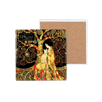 Kpl. 4 Podkładek ceramicznych - Inspirowane malarstwem G. Klimt (CARMANI)