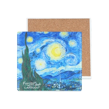 Podkładka ceramiczna - V. van Gogh, Gwiaździsta noc (CARMANI)
