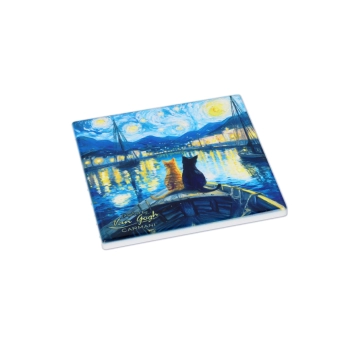 Kpl. 4 Podkładek ceramicznych - Inspirowane malarstwem V. van Gogh (CARMANI)