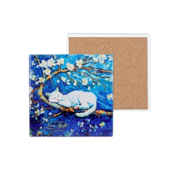 Kpl. 4 Podkładek ceramicznych - Inspirowane malarstwem V. van Gogh (CARMANI)