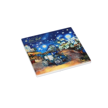 Kpl. 4 Podkładek ceramicznych - Inspirowane malarstwem V. van Gogh (CARMANI)