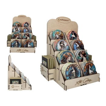 Kpl. 40 podkładek ceramicznych w display - A. Mucha (CARMANI)