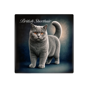 Podkładka ceramiczna, kwadratowa - Koty British Shorthair (CARMANI)