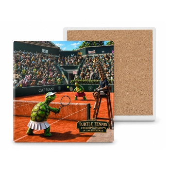 Sportowe zwierzaki - Tenis Żółwie podkładka ceram/korkowa (CARMANI)