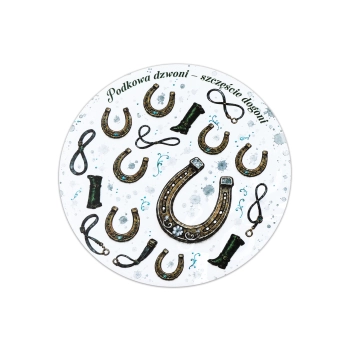 Podkowa - Amulet szczęścia podkładka ceram/korkowa (CARMANI)