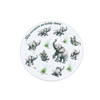 Słoń - Amulet szczęścia podkładka ceram/korkowa (CARMANI)