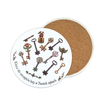 Klucz - Amulet szczęścia podkładka ceram/korkowa (CARMANI)