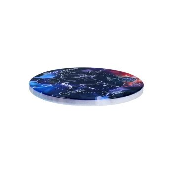 Kpl. 4 podkładek ceramicznych, okrągłe - Znaki zodiaku, Strzelec (CARMANI)
