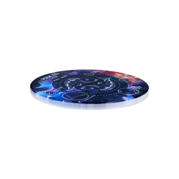 Kpl. 4 podkładek ceramicznych, okrągłe - Znaki zodiaku, Ryby (CARMANI)