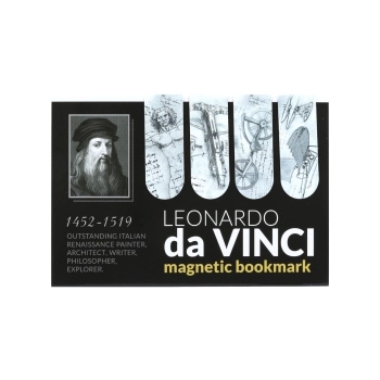 Kpl. 4 zakładek magnetycznych - L. da Vinci (CARMANI)