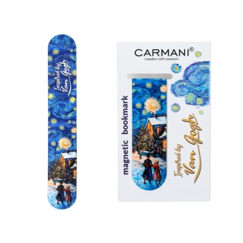 Zakładka magnetyczna - inspirowany malarstwem van Gogha, Świąteczna Noc pod gwiazdami (CARMANI)
