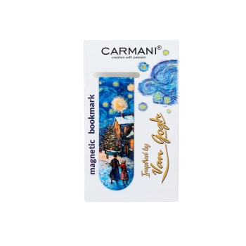 Zakładka magnetyczna - inspirowany malarstwem van Gogha, Świąteczna Noc pod gwiazdami (CARMANI)