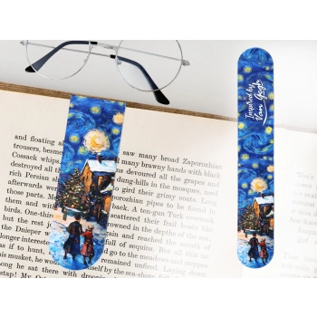 Zakładka magnetyczna - inspirowany malarstwem van Gogha, Świąteczna Noc pod gwiazdami (CARMANI)