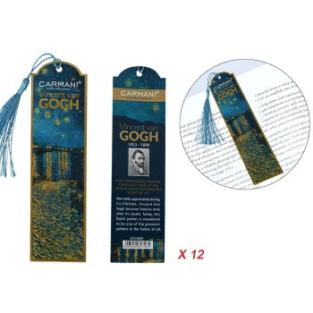 Kpl. 12 zakładek do książki - V. van Gogh, Gwiaździsta Noc nad Rodanem (CARMANI)