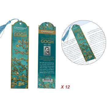 Kpl. 12 zakładek do książki - V. van Gogh, Kwitnący Migdałowiec (CARMANI)
