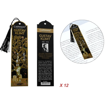 Kpl. 12 zakładek do książki - G. Klimt, Drzewo życia (CARMANI)