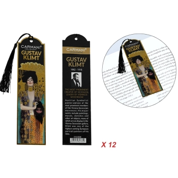 Kpl. 12 zakładek do książki - G. Klimt, Judyta (CARMANI)
