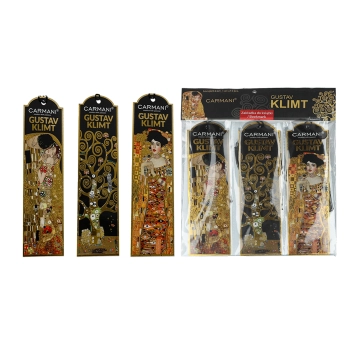 Kpl. 3 zakładek do książki - G. Klimt, mix wzorów (CARMANI)