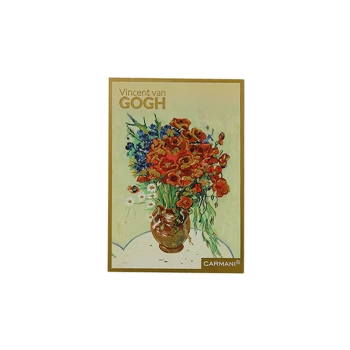 Kpl. 12 pocztówek - V. van Gogh, Maki w wazonie (CARMANI)