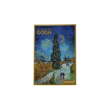 Kpl. 12 pocztówek - V. van Gogh, Droga z cyprysami (CARMANI)