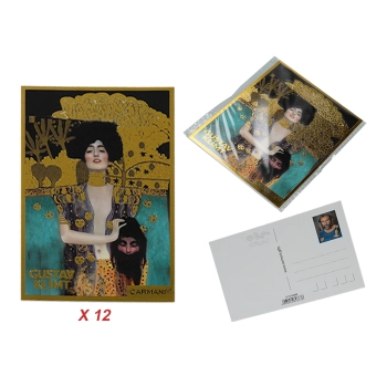 Kpl. 12 pocztówek - G. Klimt, Judyta (CARMANI)