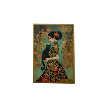 Kpl. 12 pocztówek - Inspirowana malarstwem G. Klimt (CARMANI)