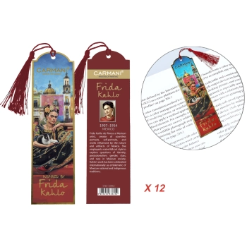 Kpl. 12 zakładek do książki - F. Kahlo (CARMANI)