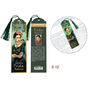Kpl. 12 zakładek do książki - F. Kahlo (CARMANI)