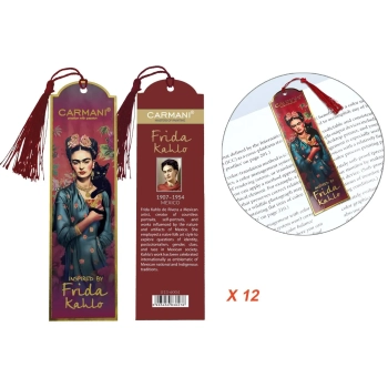 Kpl. 12 zakładek do książki - F. Kahlo (CARMANI)