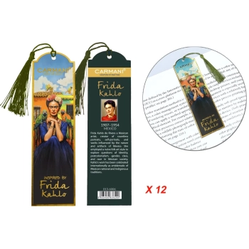 Kpl. 12 zakładek do książki - F. Kahlo (CARMANI)