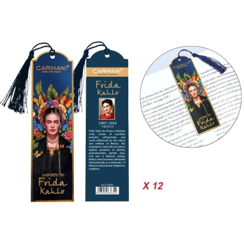 Kpl. 12 zakładek do książki - F. Kahlo (CARMANI)