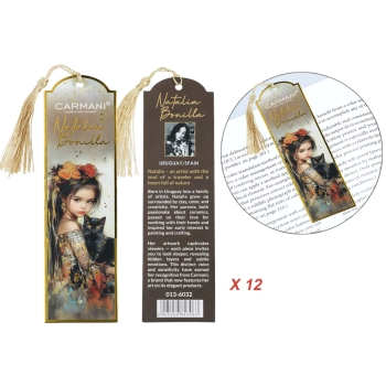 Kpl. 12 zakładek do książki - N. Bonilla, Kocie opowieści Luny (CARMANI)