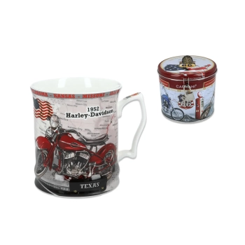 Kubek - Motocykl w puszce Harley Davidson 1952r (CARMANI)