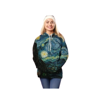 Bluza z kapturem - V. van Gogh, Gwiaździsta Noc