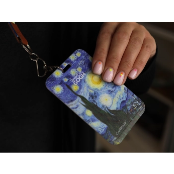 Etui na kartę/identyfikator - V. van Gogh, Gwaiździsta Noc (CARMANI)