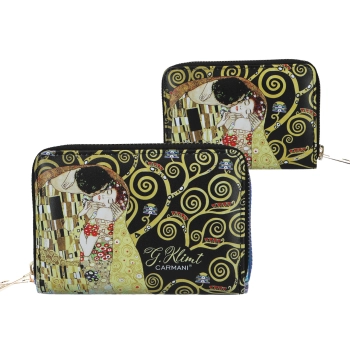 Portfel na suwak - G. Klimt, Pocałunek (CARMANI)
